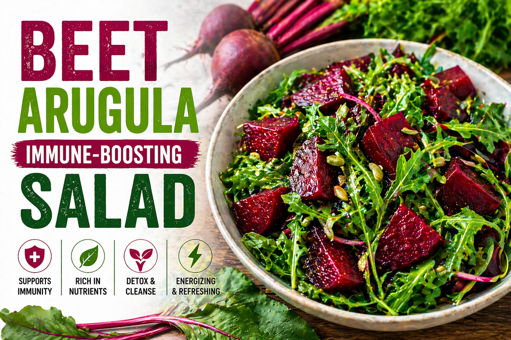 Beet Arugula Immune-Boosting Salad
